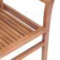 Preview: Essstühle 8 Stk. mit Anthrazit Kissen Massivholz Teak