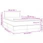 Preview: Boxspringbett mit Matratze & LED Dunkelgrün 120x190 cm Samt