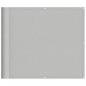 Preview: Balkon-Sichtschutz Hellgrau 90x300 cm 100 % Polyester-Oxford