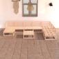 Preview: ARDEBO.de - 8-tlg. Garten-Lounge-Set Massivholz Kiefer