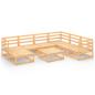 Preview: 8-tlg. Garten-Lounge-Set Massivholz Kiefer
