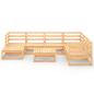 Preview: 8-tlg. Garten-Lounge-Set Massivholz Kiefer
