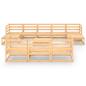 Preview: 11-tlg. Garten-Lounge-Set Massivholz Kiefer