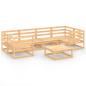 Preview: 7-tlg. Garten-Lounge-Set Massivholz Kiefer