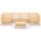 Preview: 7-tlg. Garten-Lounge-Set Massivholz Kiefer