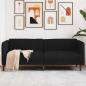 Preview: ARDEBO.de - Sofa 3-Sitzer Schwarz Stoff