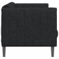 Preview: Sofa 3-Sitzer Schwarz Stoff