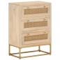 Preview: ARDEBO.de - Kommode 55x30x76 cm Massivholz Mango und Eisen