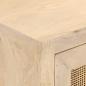 Preview: Kommode 55x30x76 cm Massivholz Mango und Eisen