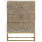Preview: Kommode 55x30x76 cm Massivholz Mango und Eisen
