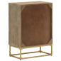 Preview: Kommode 55x30x76 cm Massivholz Mango und Eisen