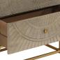 Preview: Kommode 55x30x76 cm Massivholz Mango und Eisen