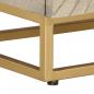 Preview: Nachttisch 40x30x50 cm Massivholz Mango und Eisen