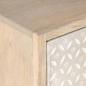 Preview: Nachttisch 40x30x50 cm Massivholz Mango und Eisen