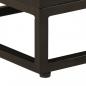 Preview: Nachttisch Schwarz 40x30x50 cm Massivholz Mango und Eisen