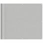 Preview: Balkon-Sichtschutz Hellgrau 90x600 cm 100 % Polyester-Oxford