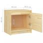 Preview: Nachttisch 40x30,5x40 cm Massivholz Kiefer