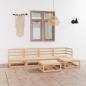 Preview: ARDEBO.de - 6-tlg. Garten-Lounge-Set Massivholz Kiefer