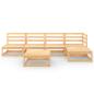 Preview: 6-tlg. Garten-Lounge-Set Massivholz Kiefer