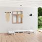 Preview: ARDEBO.de - 7-tlg. Garten-Lounge-Set Massivholz Kiefer