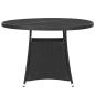 Preview: 5-tlg. Garten-Essgruppe Poly Rattan Schwarz