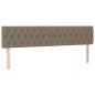 Preview: Boxspringbett mit Matratze & LED Taupe 120x190 cm Stoff