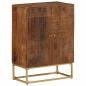 Preview: ARDEBO.de - Sideboard 55x30x76 cm Massivholz Mango und Eisen