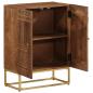 Preview: Sideboard 55x30x76 cm Massivholz Mango und Eisen