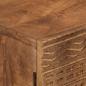 Preview: Sideboard 55x30x76 cm Massivholz Mango und Eisen