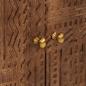 Preview: Sideboard 55x30x76 cm Massivholz Mango und Eisen