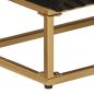 Preview: Sideboard Schwarz 55x30x76 cm Massivholz Mango und Eisen