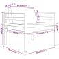 Preview: 3-tlg. Garten-Lounge-Set mit Kissen Aluminium Anthrazit