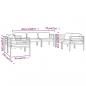 Preview: 7-tlg. Garten-Lounge-Set mit Kissen Aluminium Anthrazit