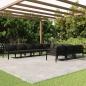 Preview: ARDEBO.de - 10-tlg. Garten-Lounge-Set mit Kissen Aluminium Anthrazit