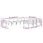 Preview: 10-tlg. Garten-Lounge-Set mit Kissen Aluminium Anthrazit