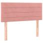 Preview: Boxspringbett mit Matratze & LED Rosa 120x200 cm Samt