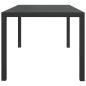 Preview: 5-tlg. Garten-Essgruppe mit Kissen Poly Rattan Schwarz