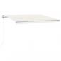 Preview: Automatische Markise mit LED Windsensor 400x300 cm Creme