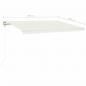 Preview: Automatische Markise mit LED Windsensor 400x300 cm Creme