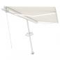 Preview: Markise Manuell Einziehbar mit LED 400x300 cm Creme