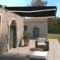 Preview: ARDEBO.de - Markise Automatisch mit LED & Windsensor 300x250 cm Anthrazit