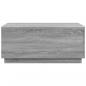 Preview: Couchtisch mit LED-Leuchten Grau Sonoma 90x50x40 cm