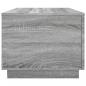 Preview: Couchtisch mit LED-Leuchten Grau Sonoma 90x50x40 cm