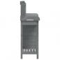 Preview: Pflanztisch mit Schrank Grau 110,5x45x124,5 cm Massivholz Tanne