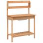 Preview: Pflanztisch mit Waschbecken 147,5x44x139,5 cm Massivholz Tanne