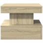 Preview: Couchtisch mit LED-Leuchten Sonoma-Eiche 50x50x40 cm