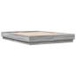 Preview: Bettgestell Grau Sonoma 120x200 cm Holzwerkstoff