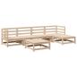 Preview: 6-tlg. Garten-Sofagarnitur Massivholz Kiefer