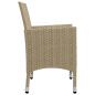 Preview: 7-tlg. Garten-Essgruppe Beige