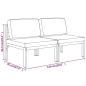 Preview: Gartensofa 2-Sitzer mit Kissen Aluminium Anthrazit